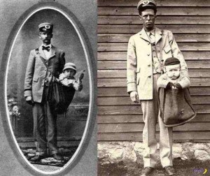 Postal workers holding their "parcels" (via Saving Lincoln Facebook page) 